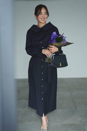 EVERYDAY shirts DRESS ネイビー