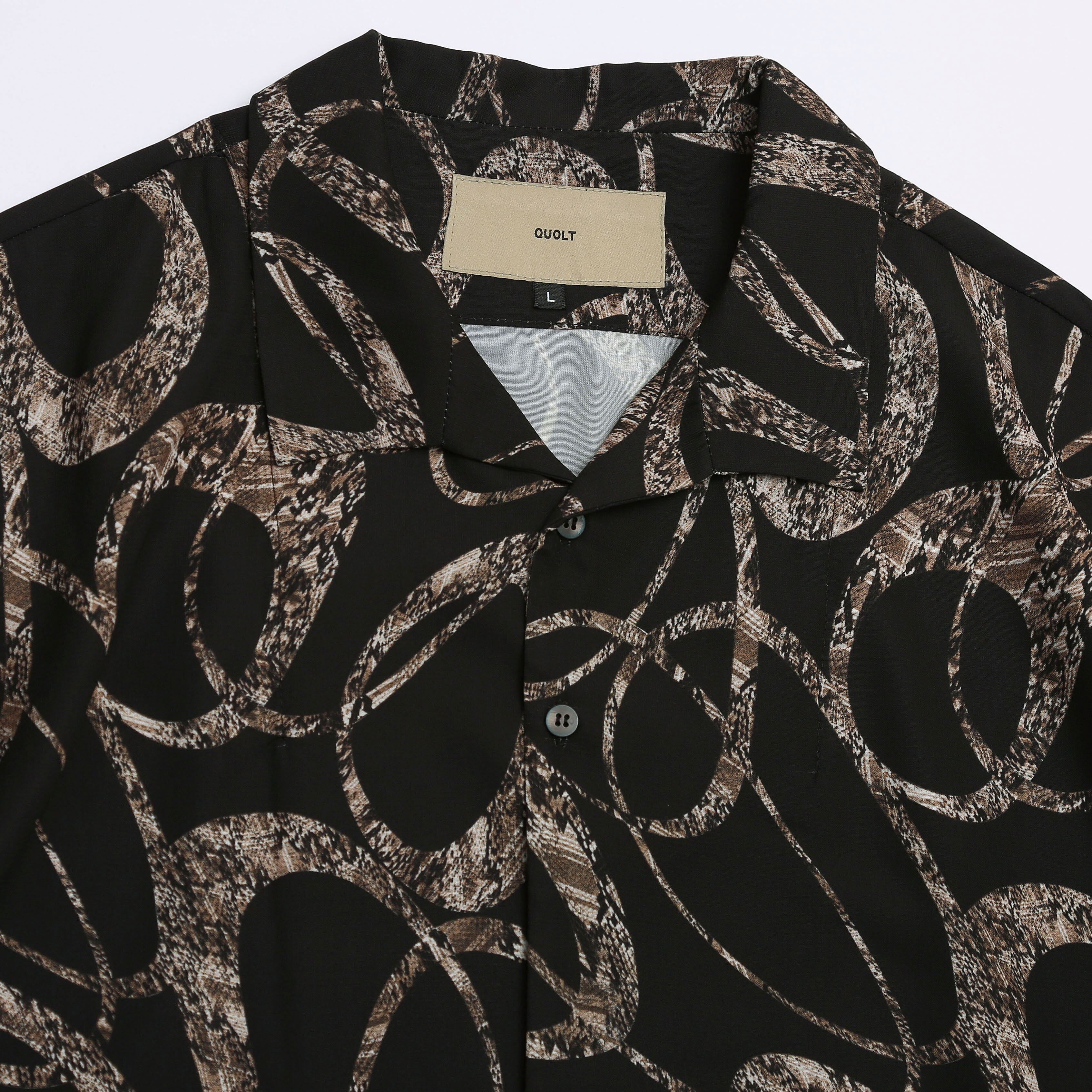 QUOLT シャツ✨新品タグ付き✨カーキブラウン　Lサイズ QUOLT ORBIT SHIRTS | SLOW