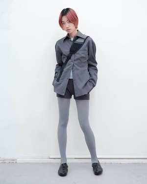 2010s PRADA - waist shaped cotton shirt (NOS)