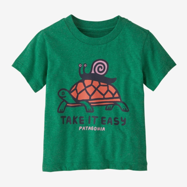 patagonia  BABY/TODDLER GRAPHIC T-SHIRT Easy Rider: Gather Green