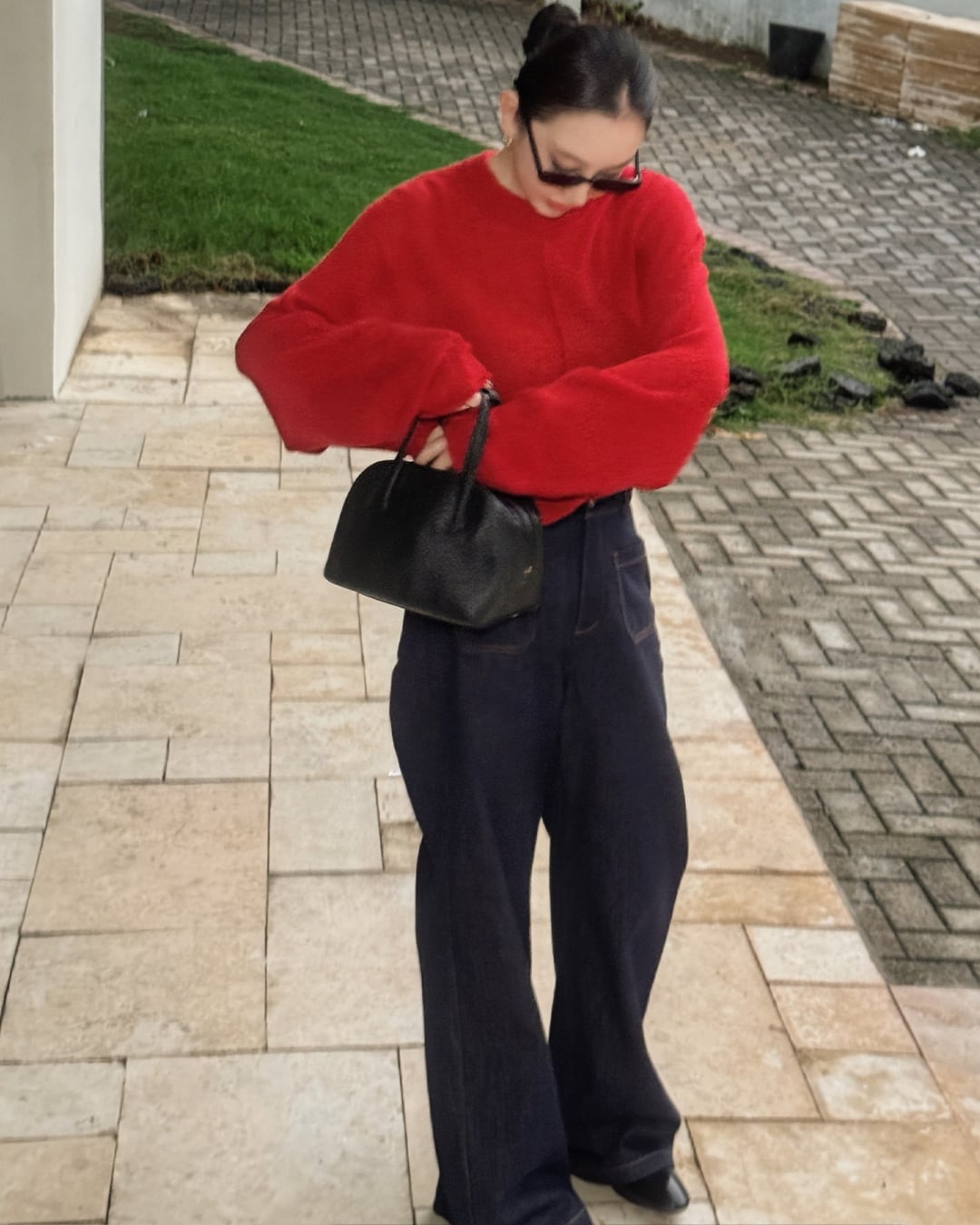 フロントポケットワイドデニムパンツ A25124