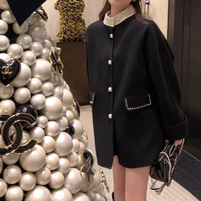 Coat with pearls　2312101
