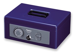 【特価処分】アスミックス(Asmix) アスカ ASMIX 手提げ金庫 MCB370 収納書類 A5 コバルトブルー