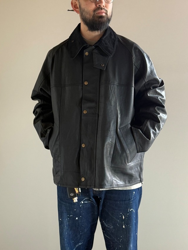 YOUSED【LEATHER DRIVERS JKT】