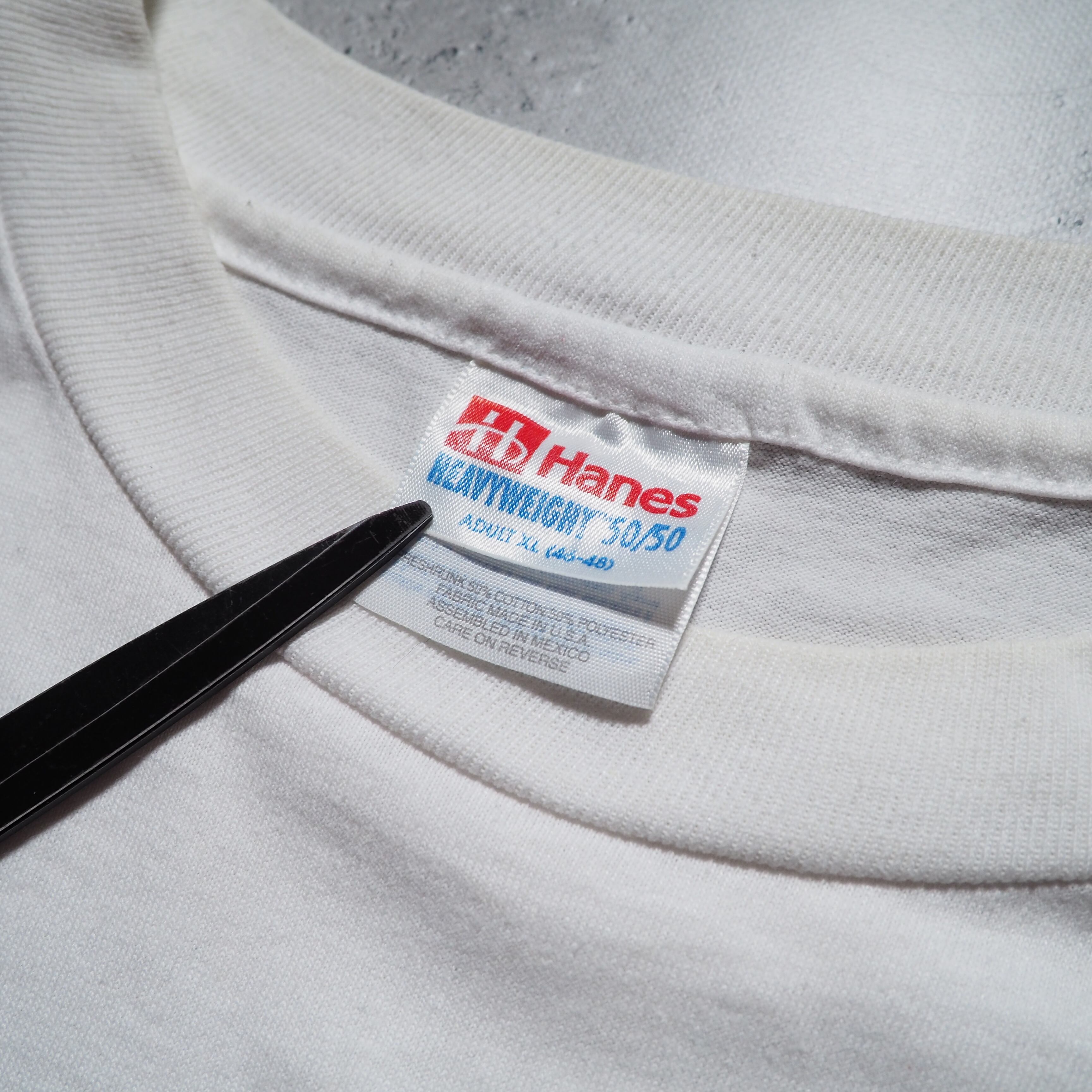 1990s ” I love cats ” printed vintage ss white Tee