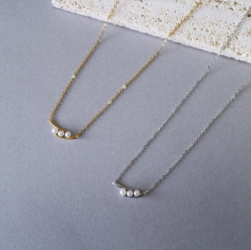 5/11(sat)発売 silver925 triple pearl necklace N071