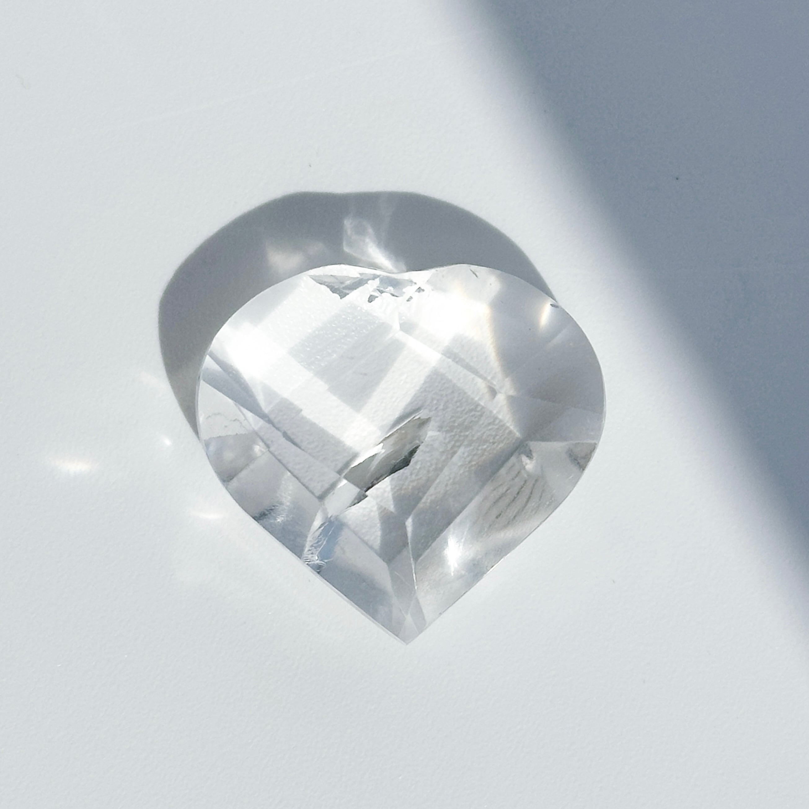 バイーア産レムリアンクォーツファセットハート01◇ Lemurian Quartz ◇天然石・鉱物・パワーストーン