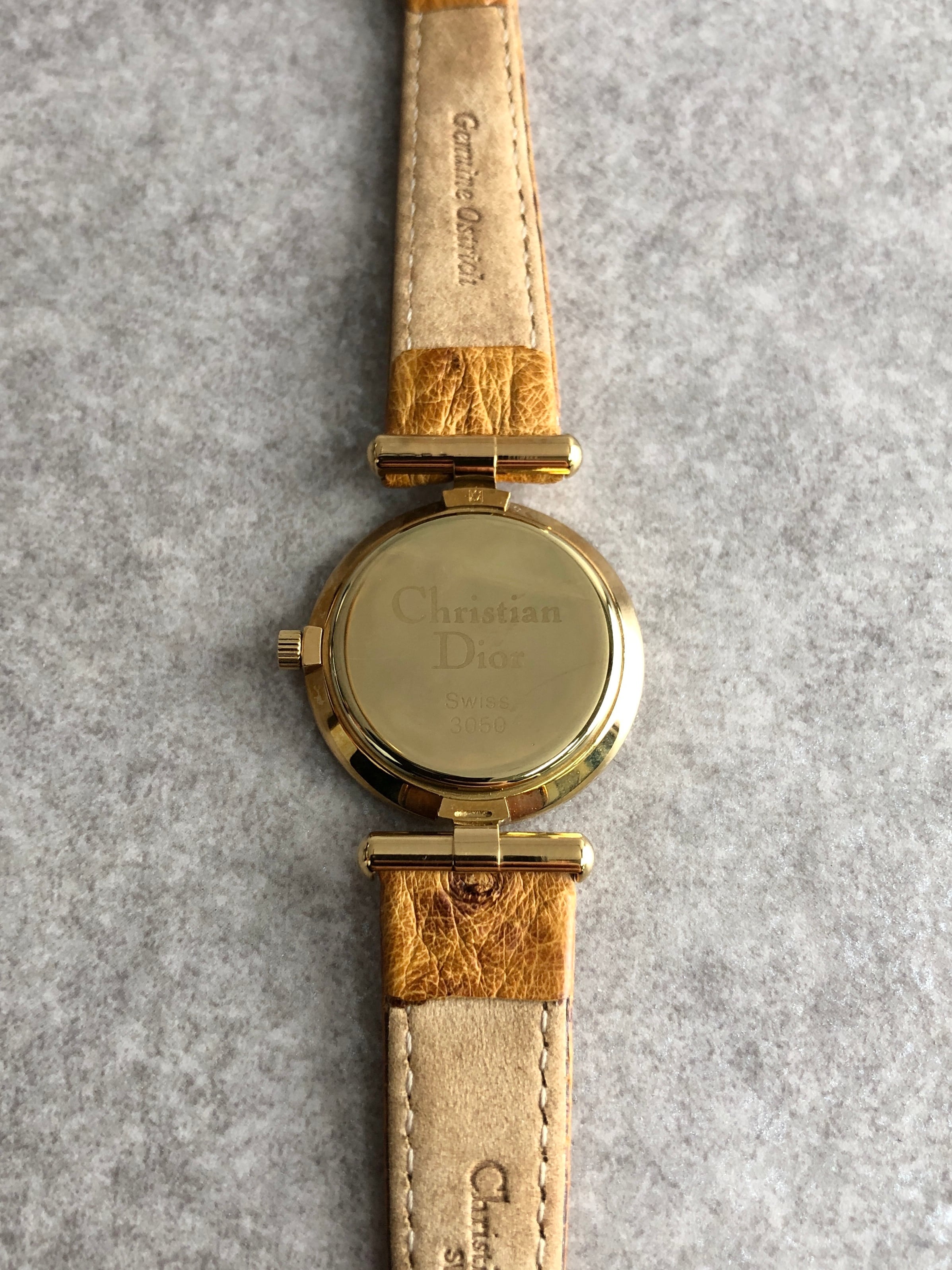 Christian Dior クリスチャン ディオール 腕時計 ゴールド ブラウン
