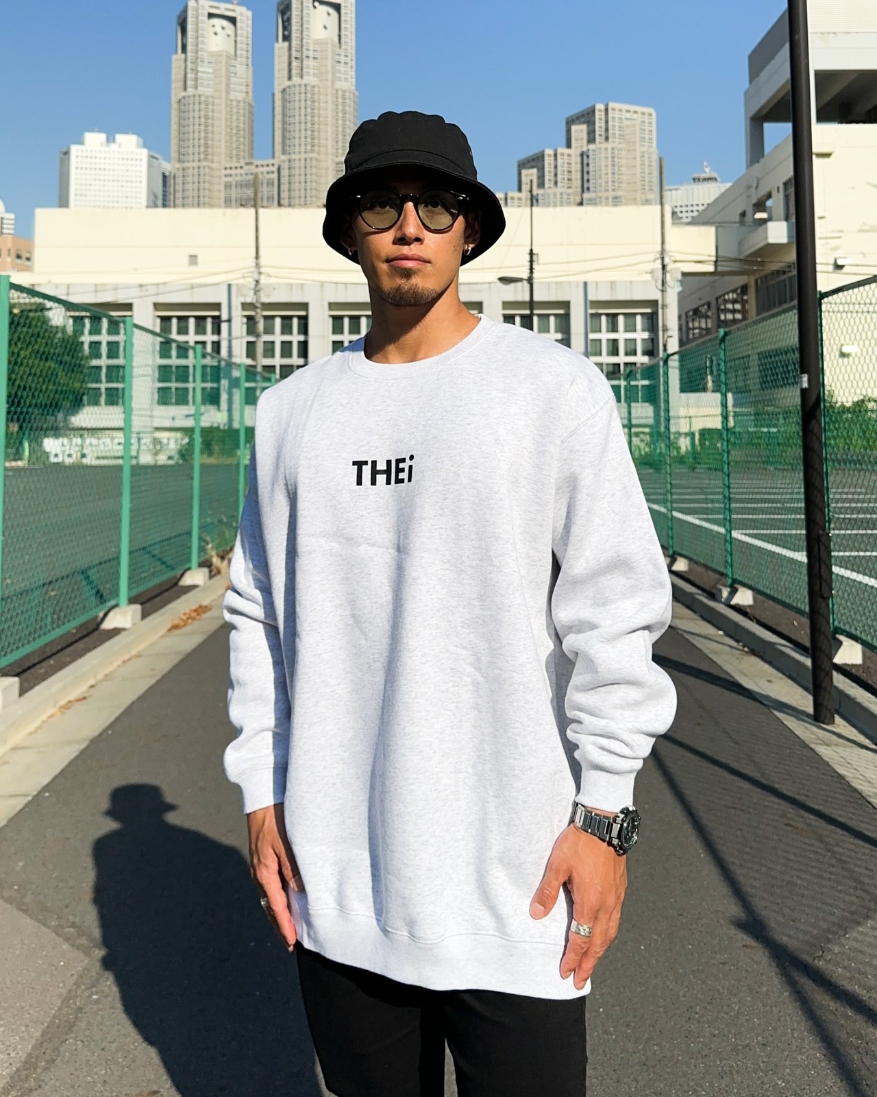 BASIC SWEAT SHIRT - GRAY