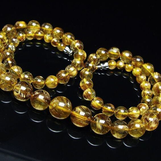 タイチンルチルクォーツ ネックレス 一点物 199-344