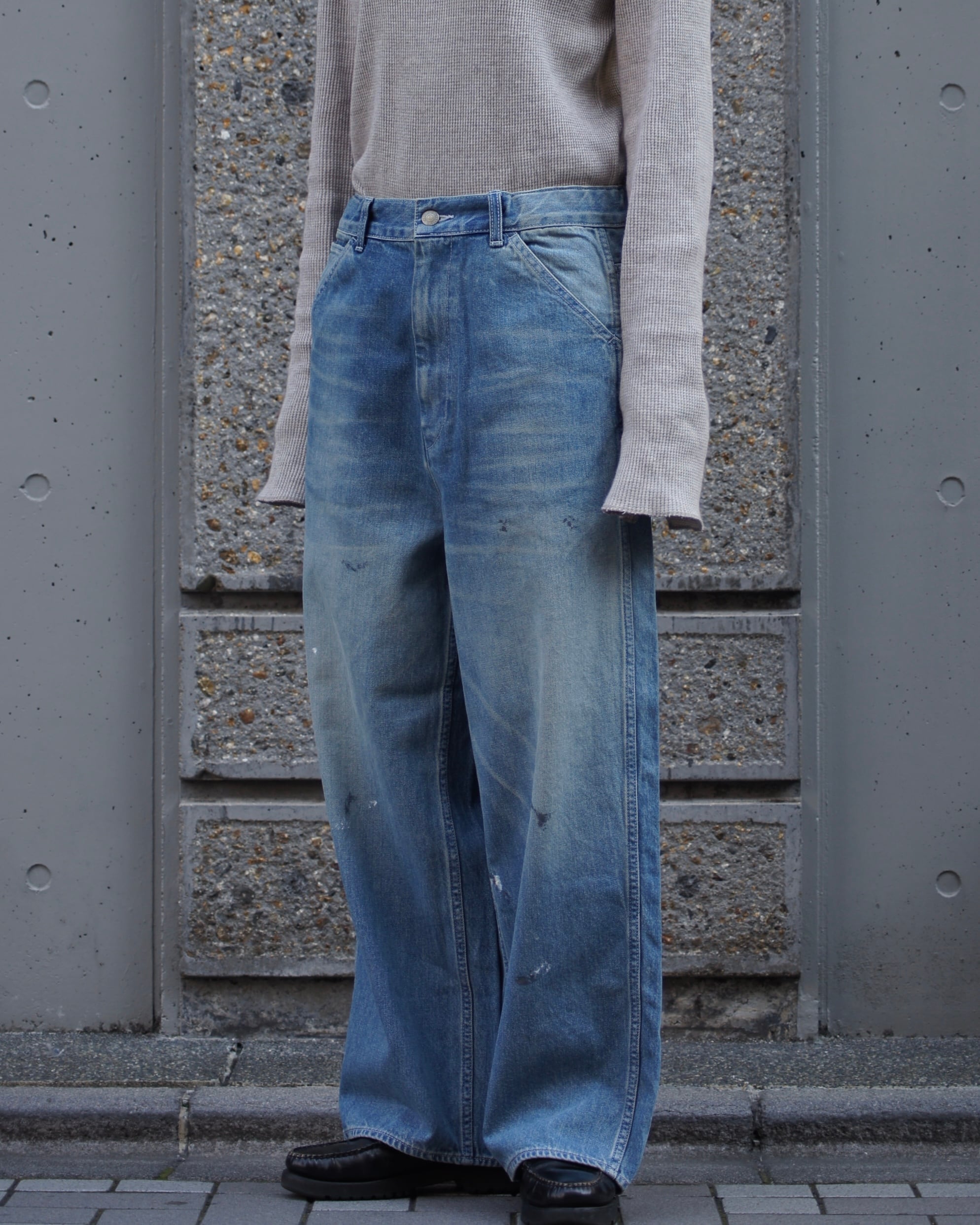 HARVESTY】BIG PAINTER DENIM PANTS / USED BLUE | ROGER'S North land