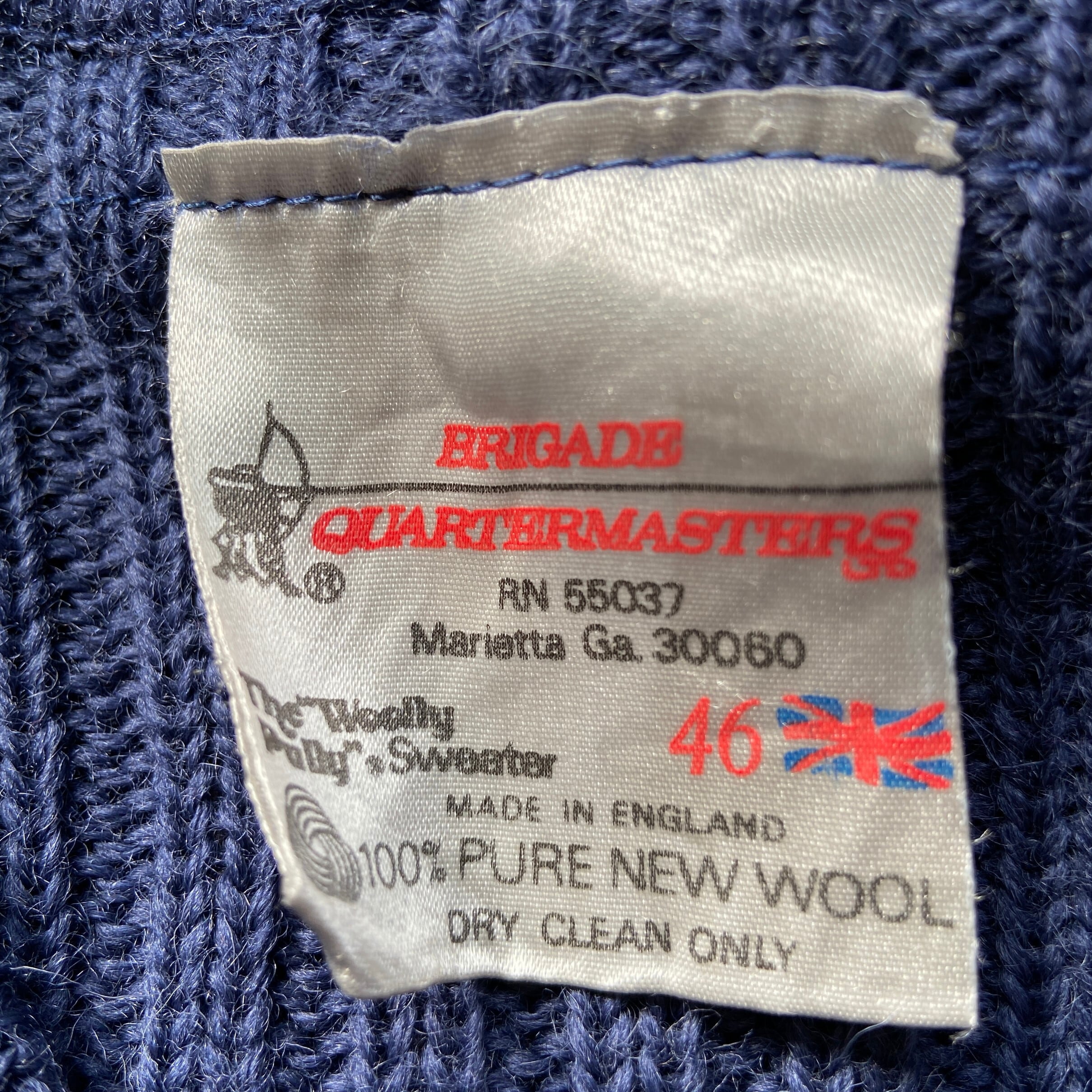 英国製 BRIGADE コマンドセーター ミリタリー ウールニットセーター