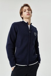 GOXO ゴーエックスオー ニットジップアップ ネイビー