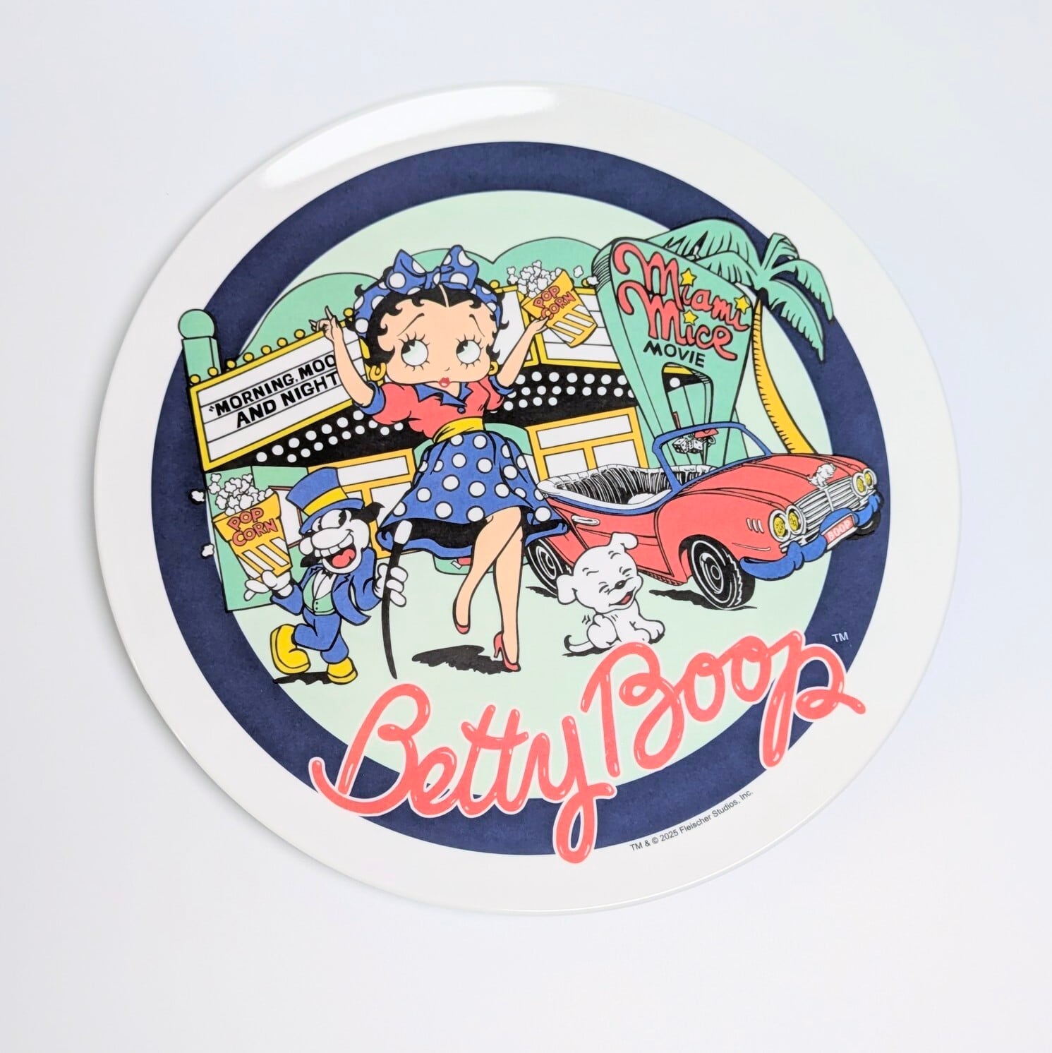 【 MELAMINE PLATE ( メラミンプレート ) 】『 Betty Boop 』 メラミン製プレート / 食器〚アメリカン雑貨 アメトイ〛