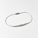 Vintage Southwestern Sterling Liquid Silver & Ball Beads Anklet