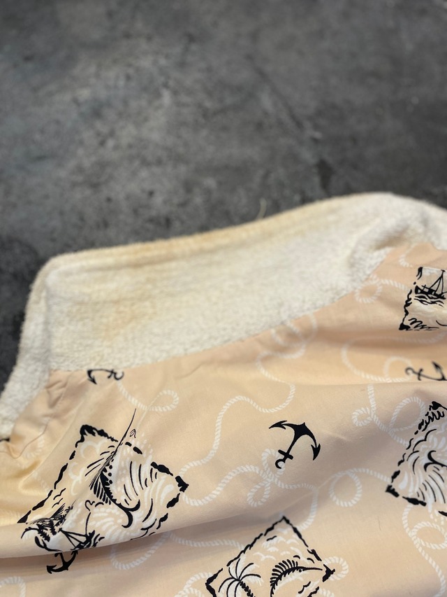 Vintage 50's "cahana classio" sea print beach jacket