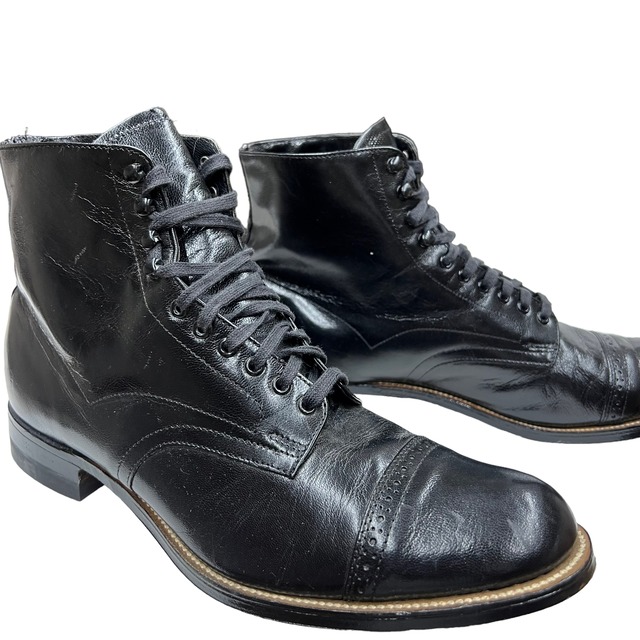 80's STACY-ADAMS ankle leather boots