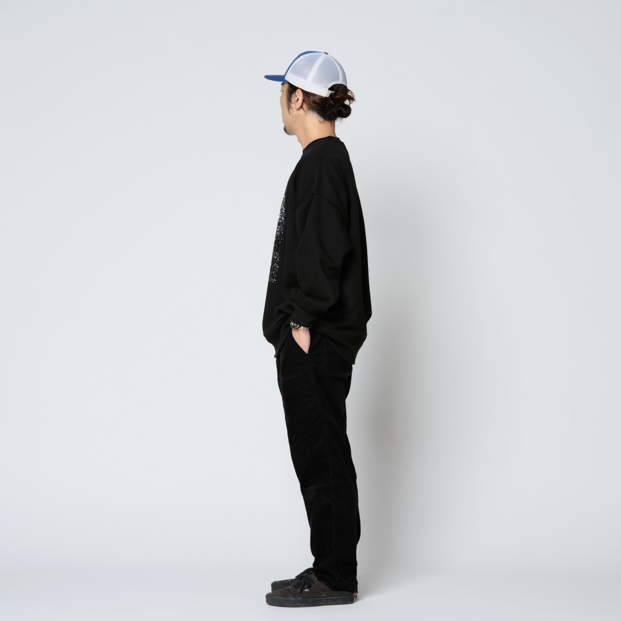 【DARGO】"YOU ARE HERE" 10onz Wide Sweat Shirt(BLACK)