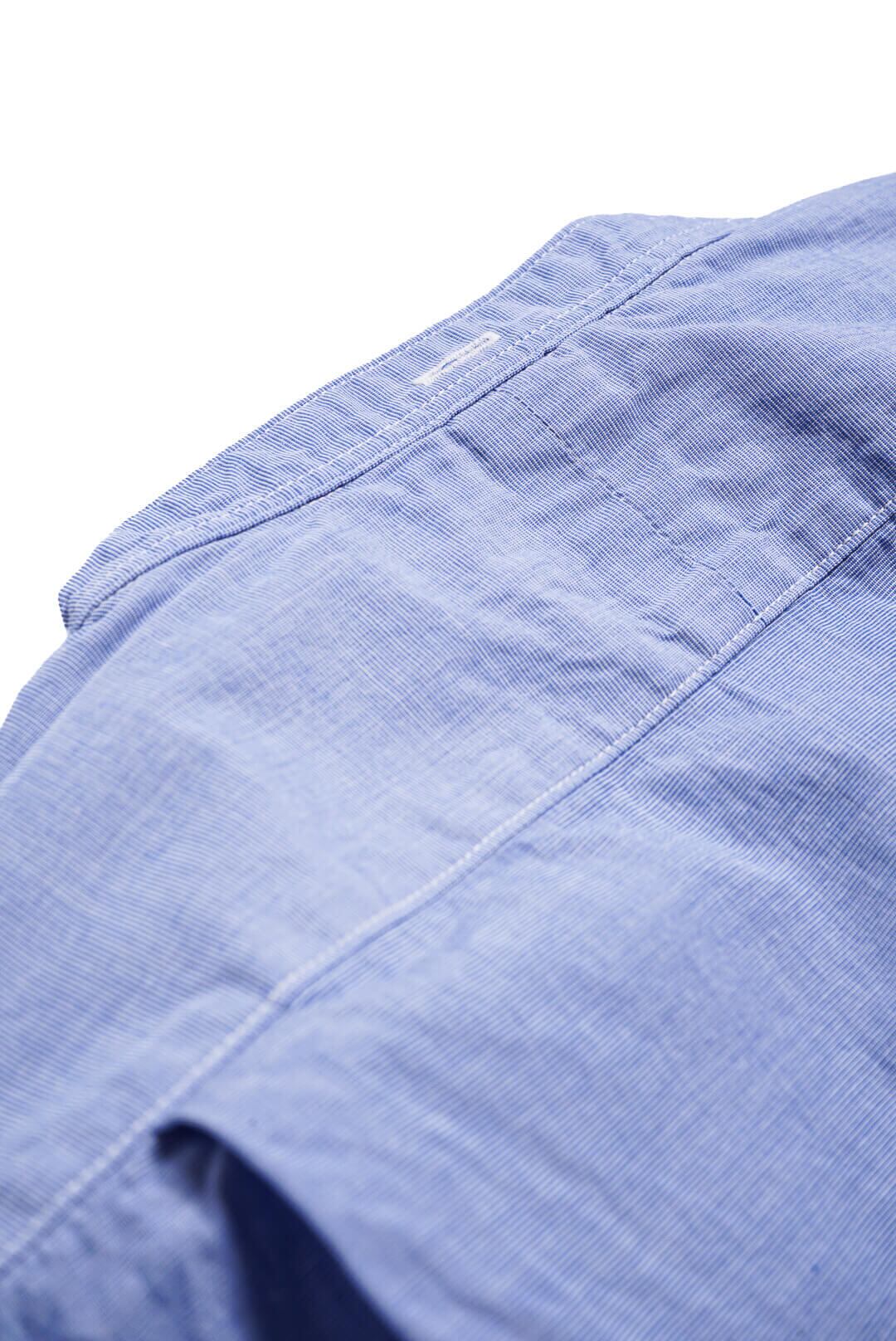 Arch RAF シャツ 刷毛目 ハケメ ヴィンテージ ブルー バンドカラー M