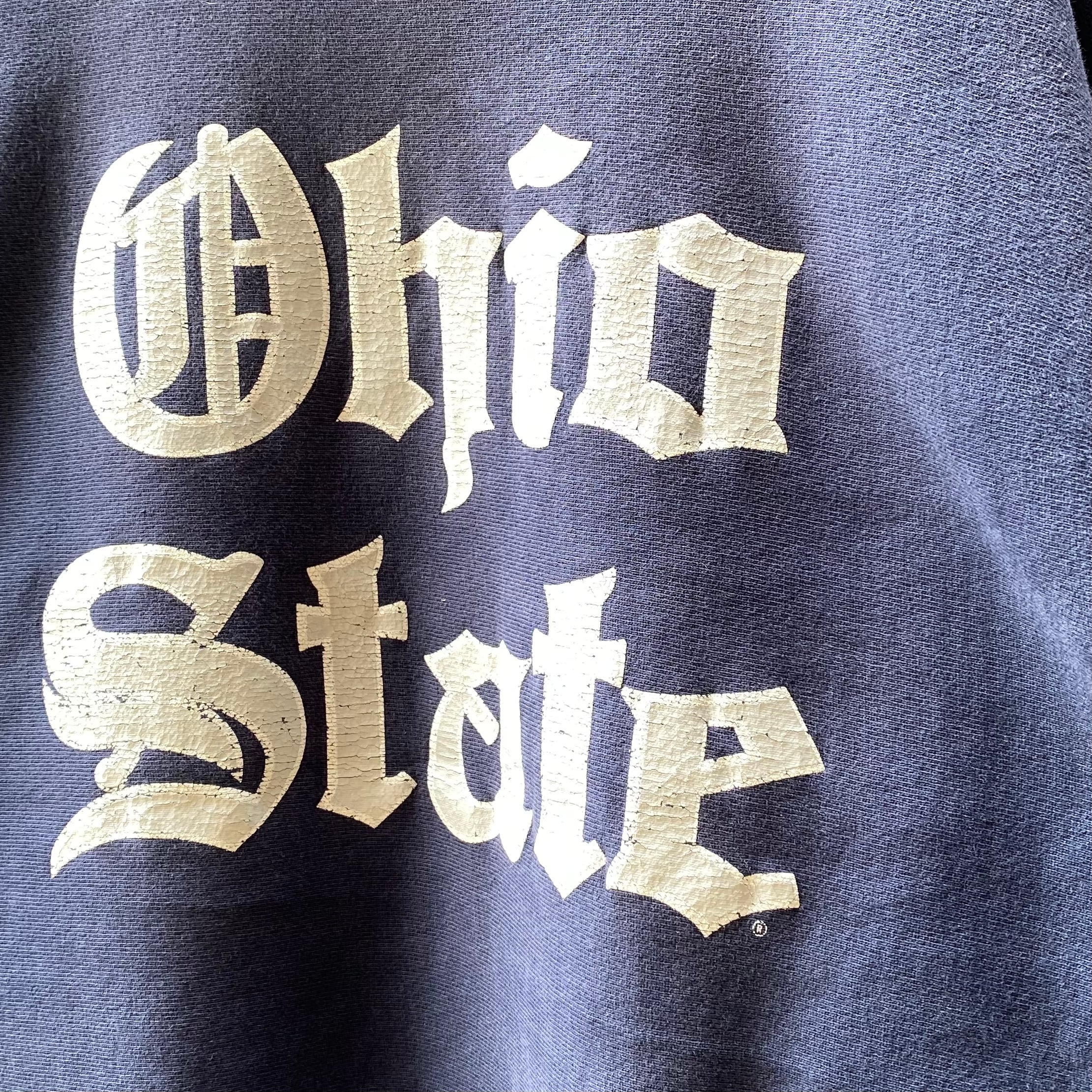 90s Ohio States オハイオ リバースウィーブ 刺繍タグ