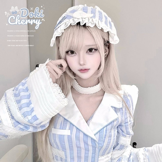 サブカルナース風 ストライプ へアドレス｜地雷系 病みかわいい コスプレ ｜天使と悪魔