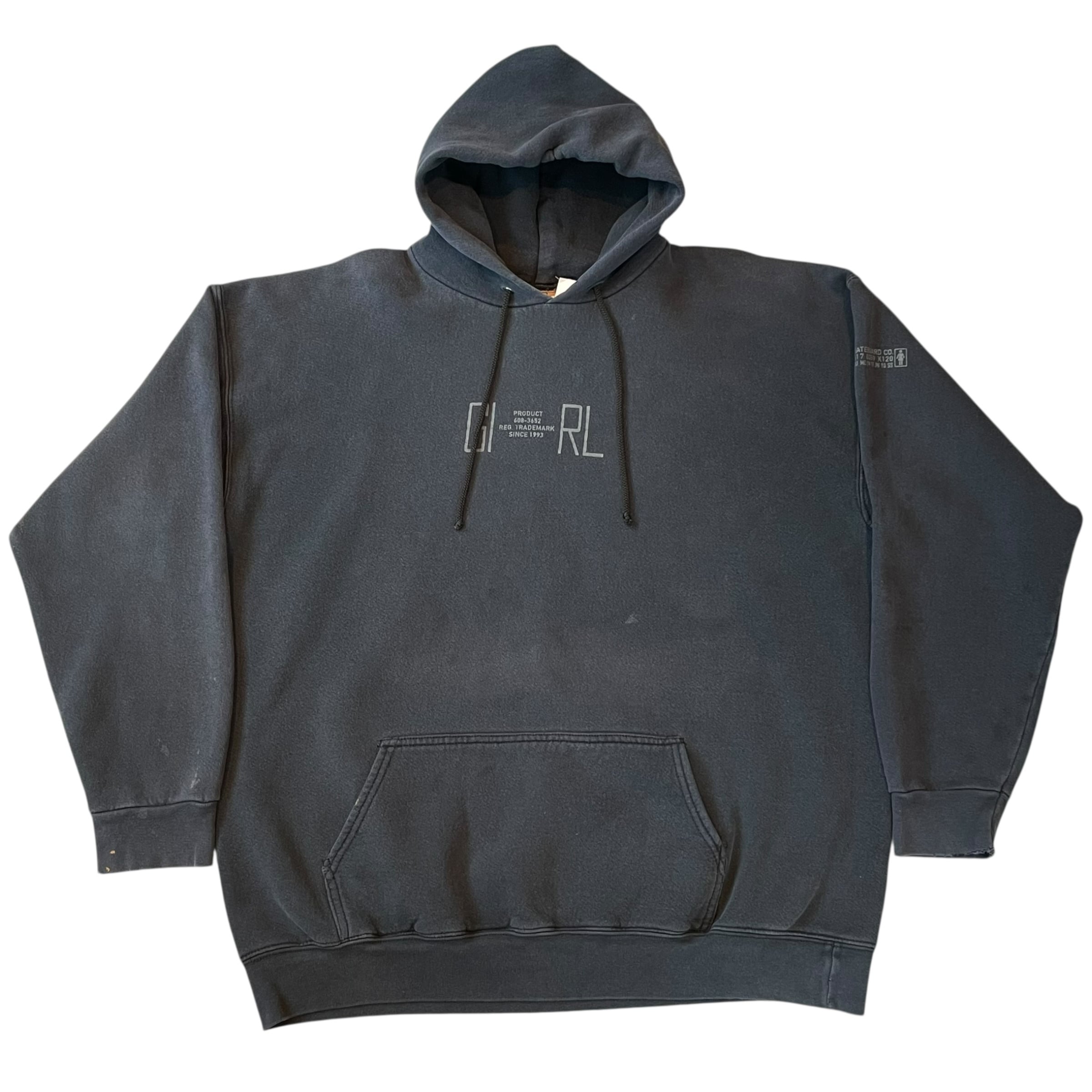 90s GIRL SKATEBOARDS Print sweat hoodie