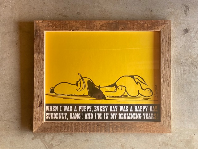 60s PEANUTS DATE BOOK POSTER FRAMING【25】
