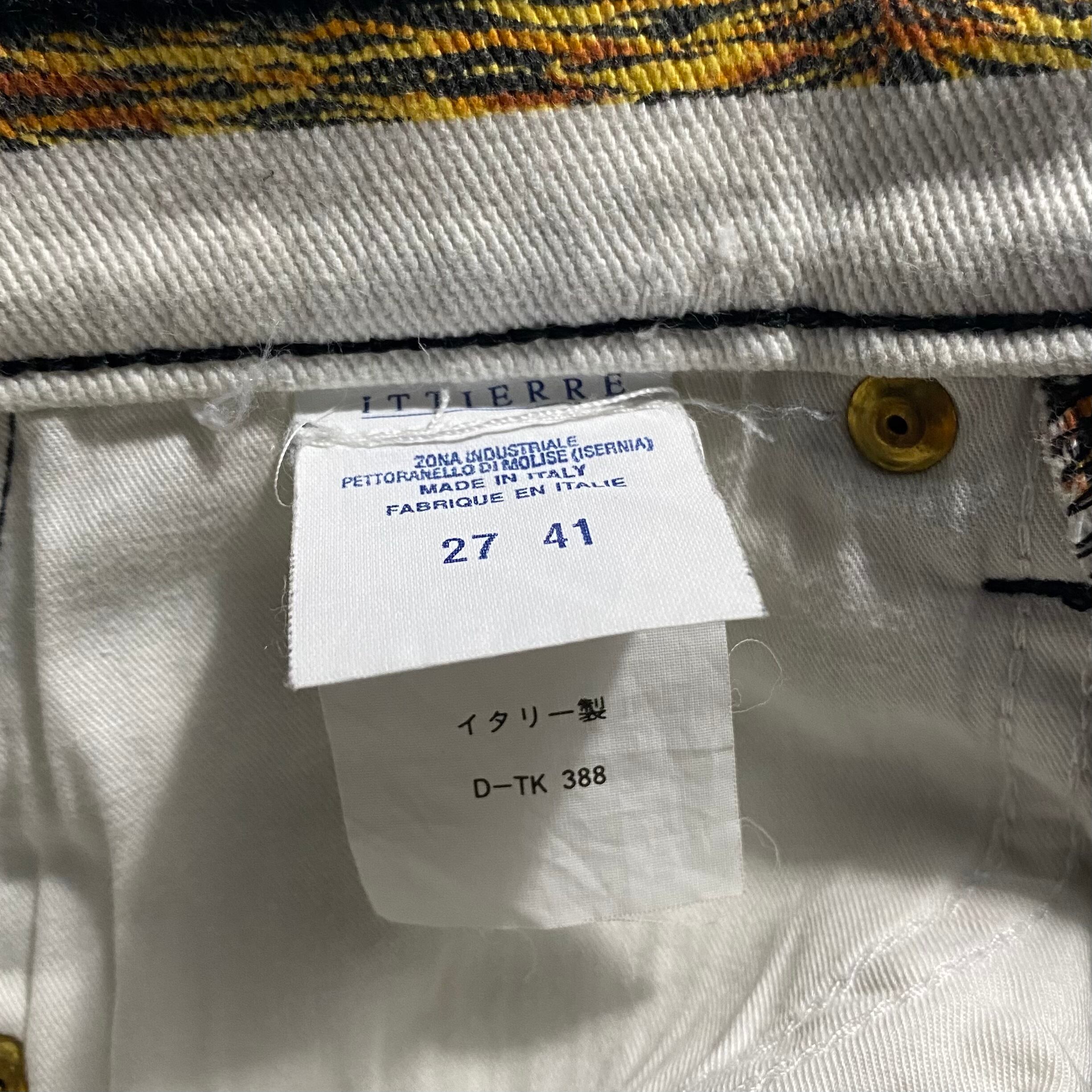 vintage VERSACE JEANS COUTURE animal border skinny denim vintage VERSACE JEANS COUTURE animal border skinny denim