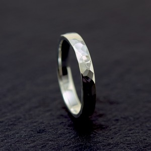 ◆受注製作 Bump Ring 鎚目/ 2mm Silver ring /  シルバーリング
