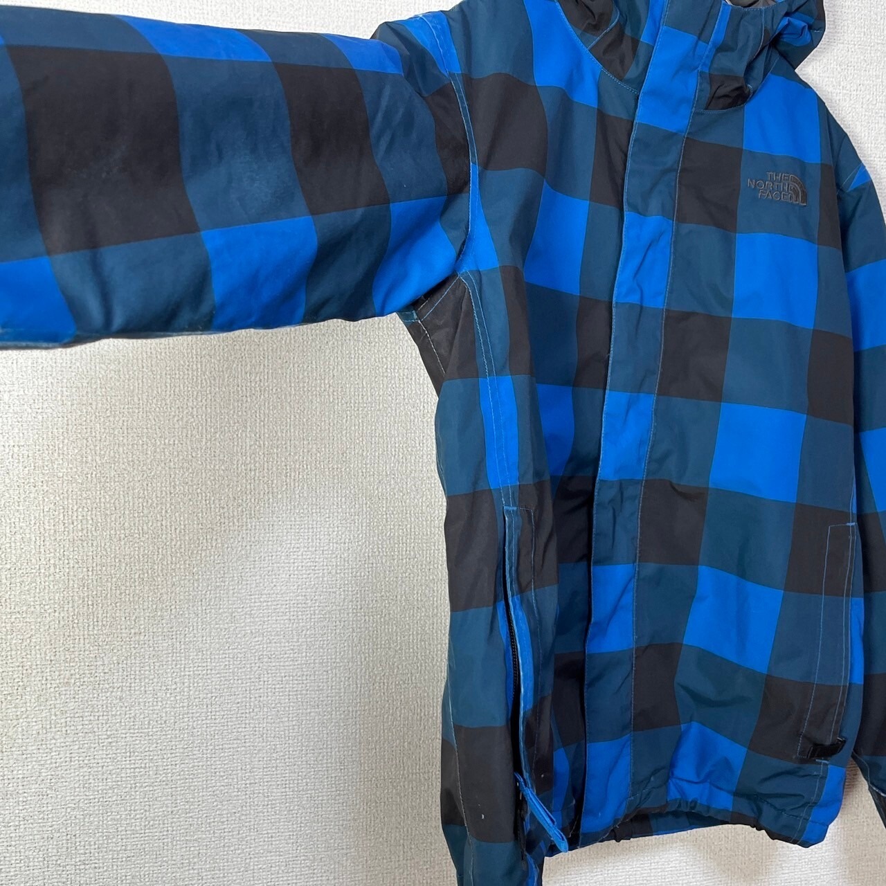 ノースフェイス マウンテンパーカー ナイロンジャケット チェック ハ  
