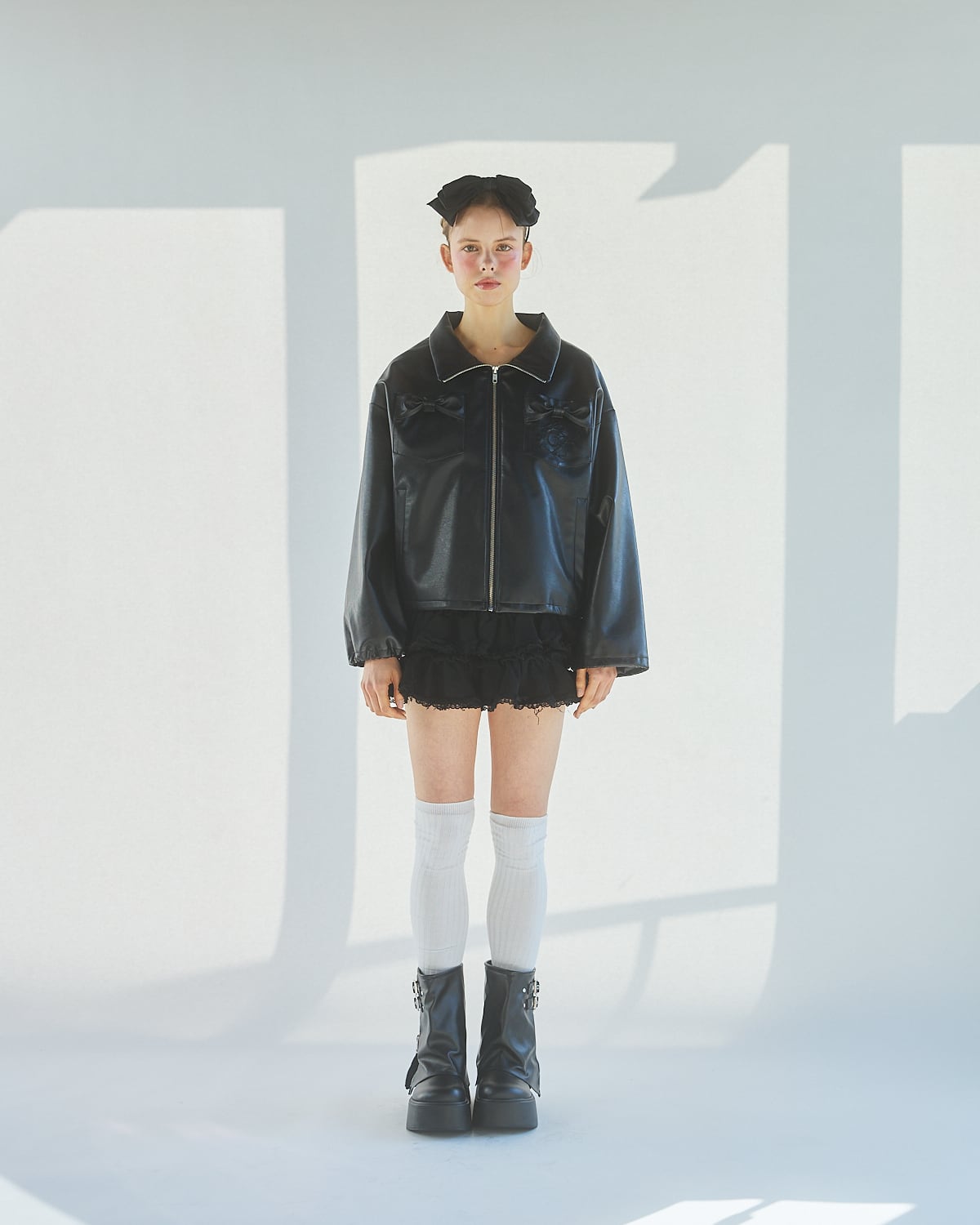 S/S フェイクレザーリボンジャケット | lilLilly official webstore