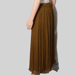 MES DEMOISELLES　dot chiffon long skirt