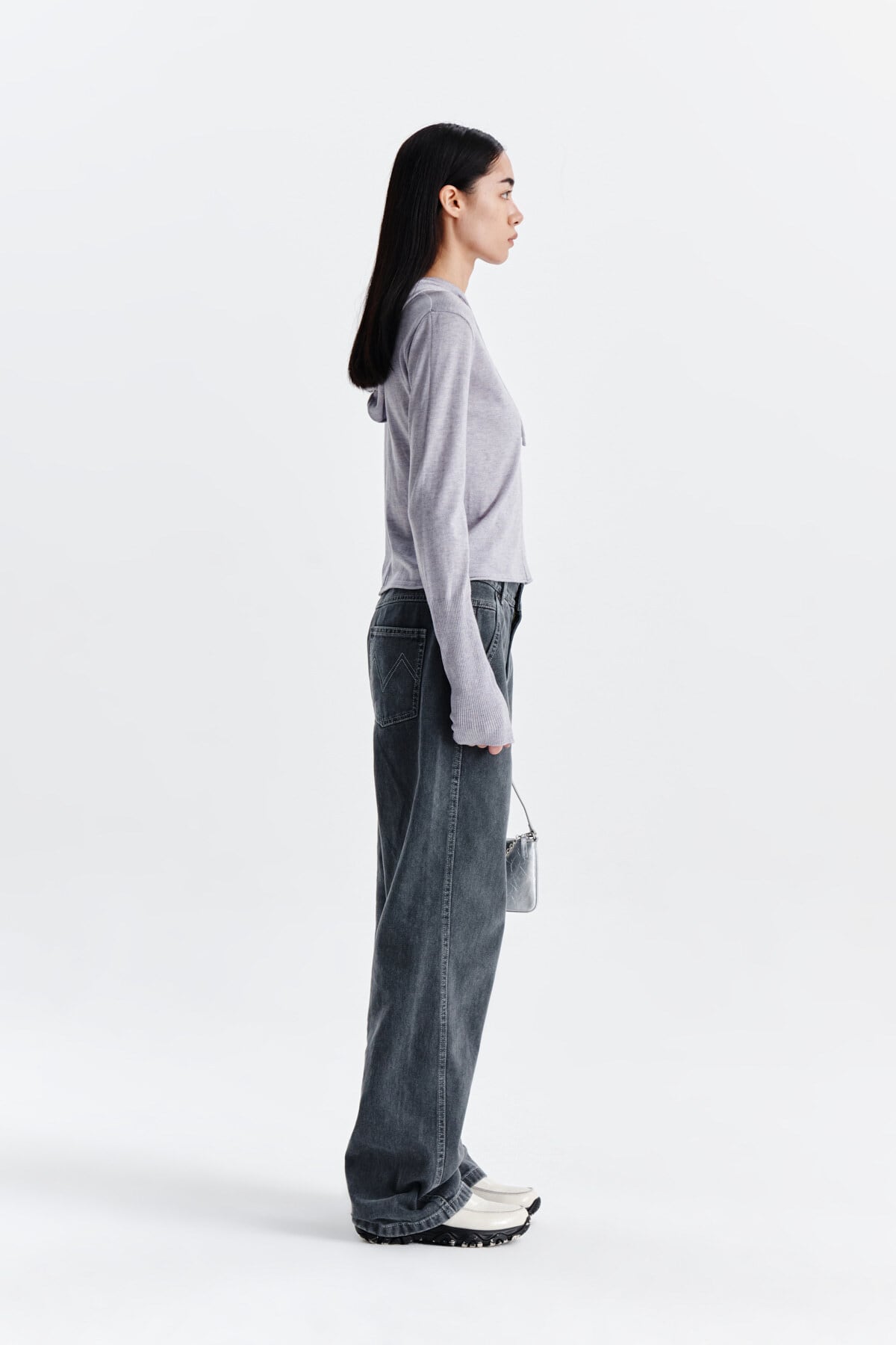 Matin Kim] SIDE POINT COLOR DENIM PANTS FOR WOMEN IN