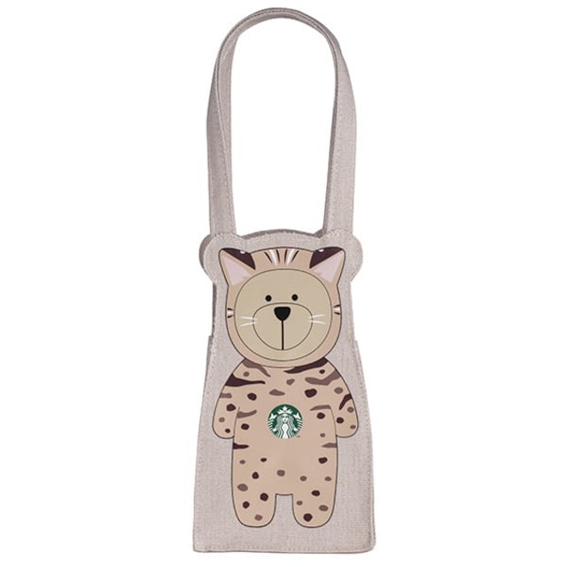 送料無料 台湾starbucks タンブラーバッグ ドリンクホルダー バッグ 山猫 ベアリスタ 猫 ヤマネコ 台湾 スタバ ベア 笑天 送料無料 台湾starbucks タンブラーバッグ ドリンクホルダー バッグ 山猫 ベアリスタ 猫 ヤマネコ 台湾 スタバ ベア 笑天
