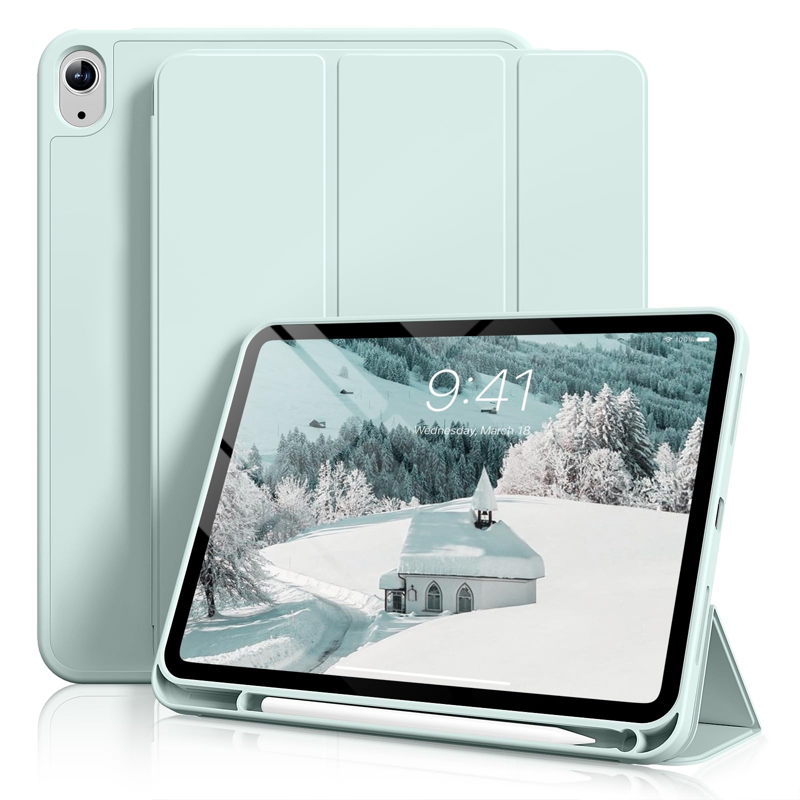 SZPSGC iPad A16 ケース 第11世代/第10世代 (2025/2022) 11/10.9インチ 可愛い カバー ラベンダー