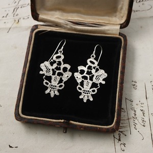 【Cocoa】アンティークレースピアス <P-10>