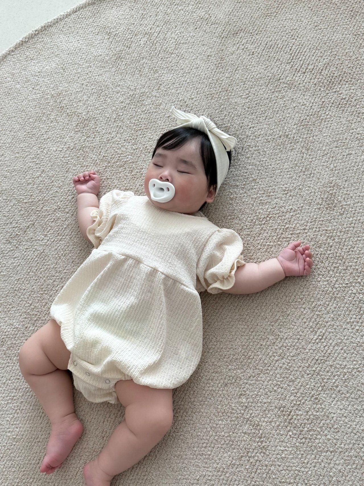 [Moran bebe] Ribbon Bodysuit (Suit only) / [모란] 리본슈트(슈트만)