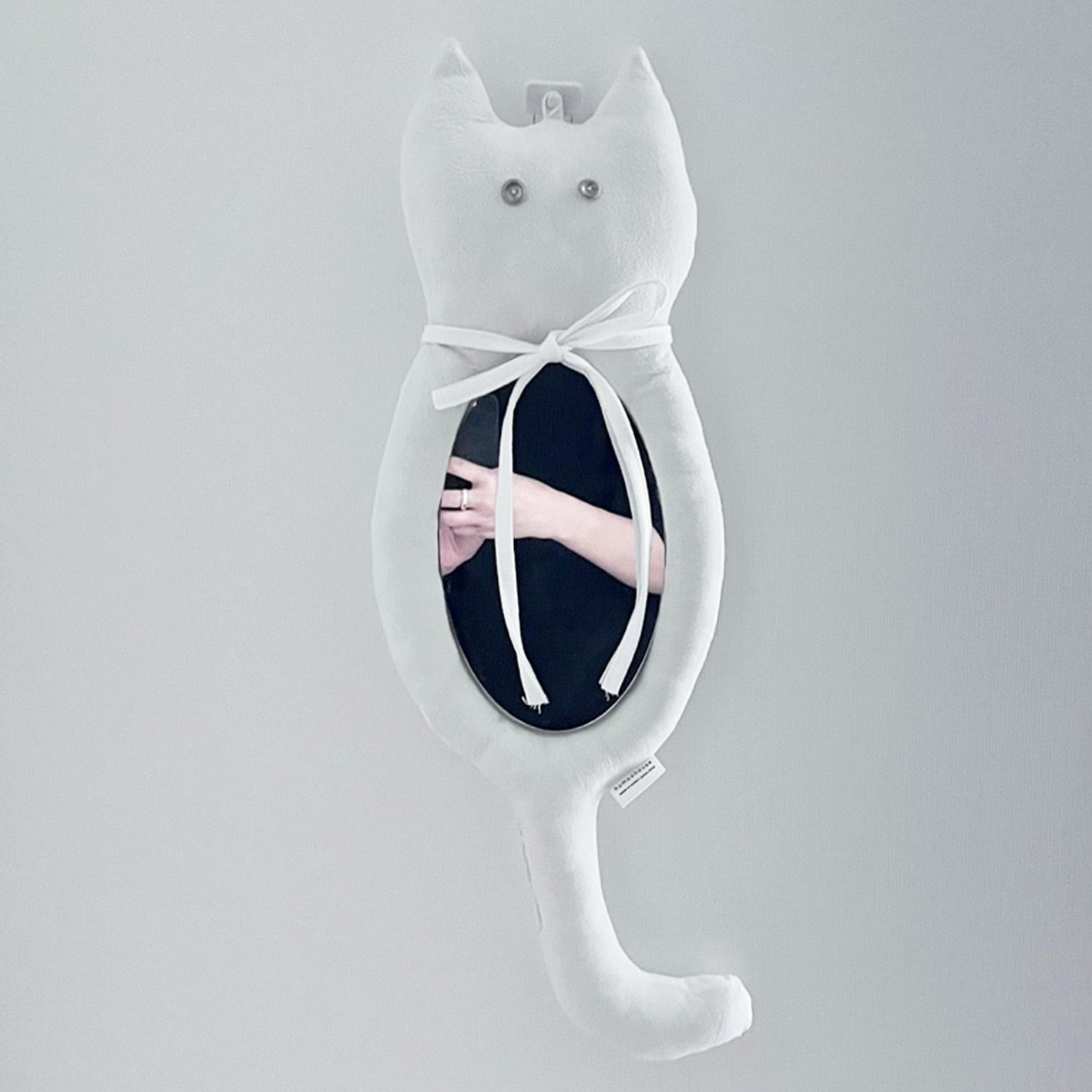 【humoohouse】cat cushion mirror 韓国 インテリア 雑貨 cat cushion mirror / キャット クッション ミラー 鏡 猫型 韓国