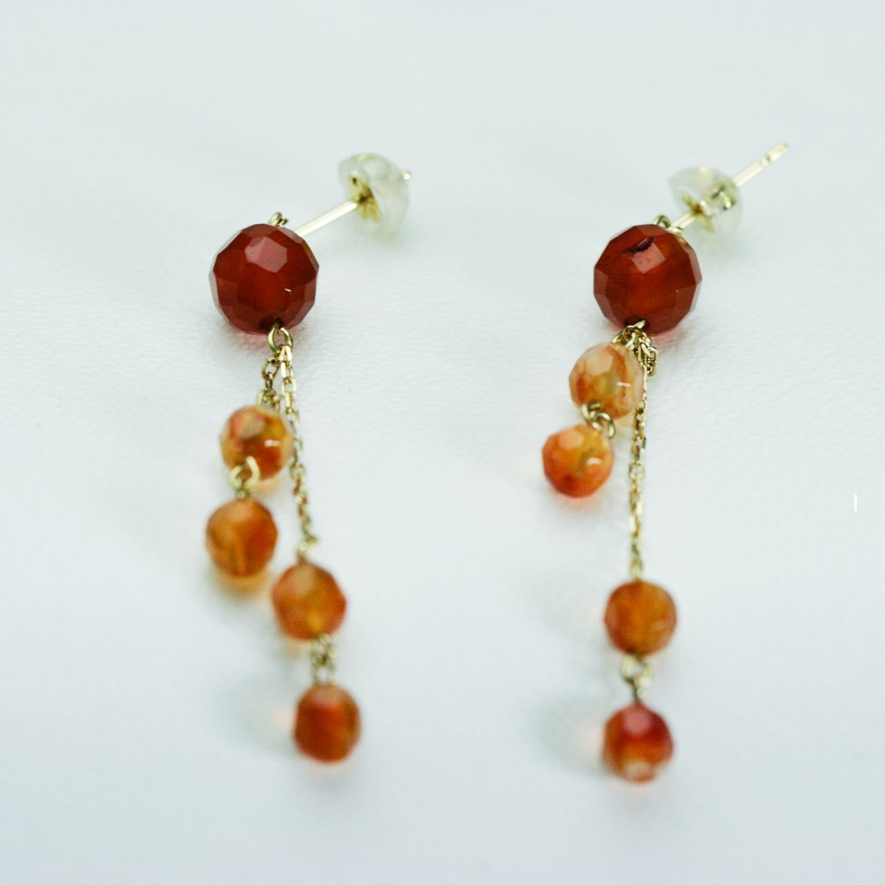 k18pg カーネリアンピアス スウィートアルハンブラ ピアス ハート カーネリアン/K18PG