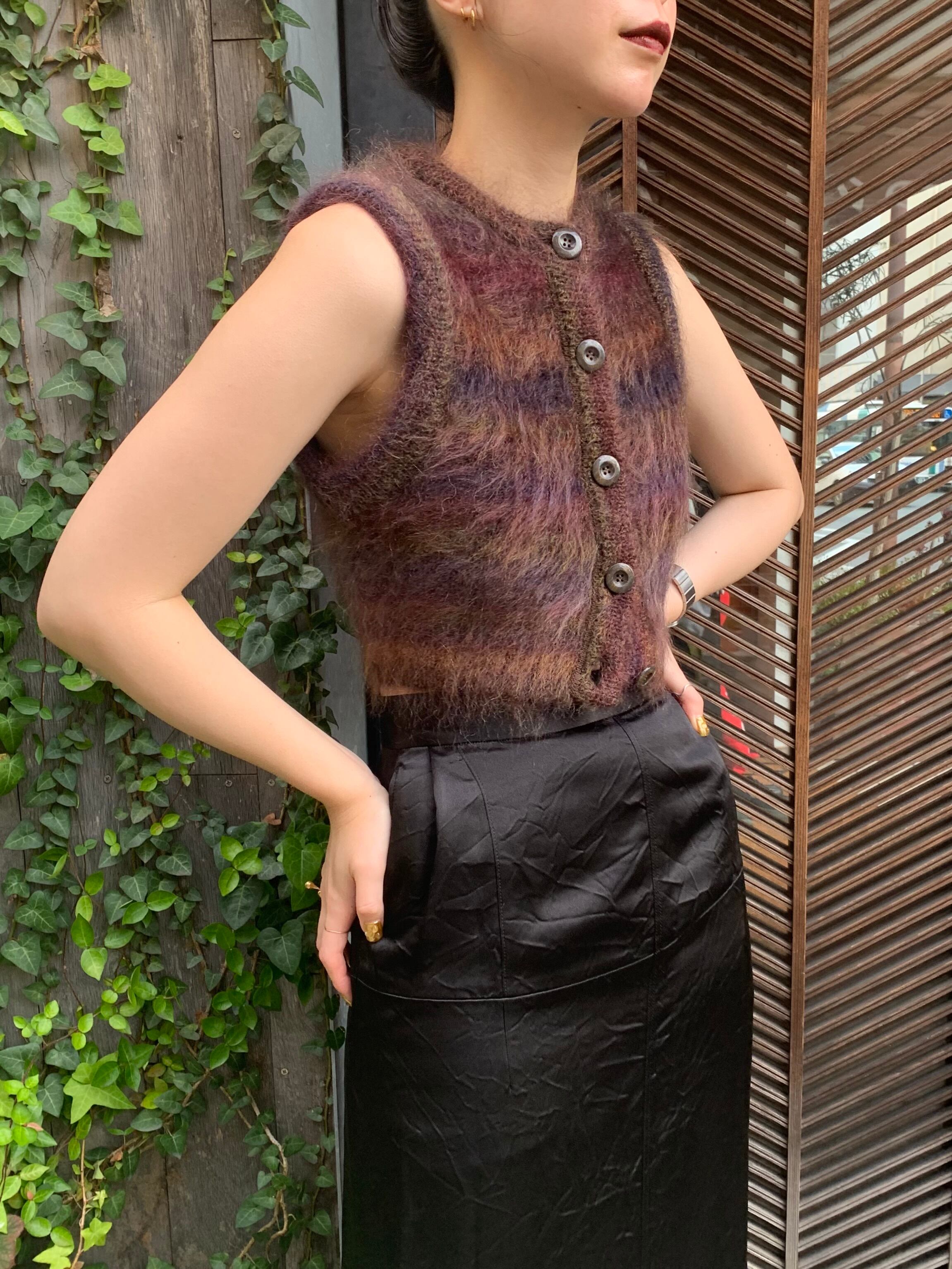 23AW】FUMIE TANAKA フミエタナカ / gradation mohair vest | TRENT ...