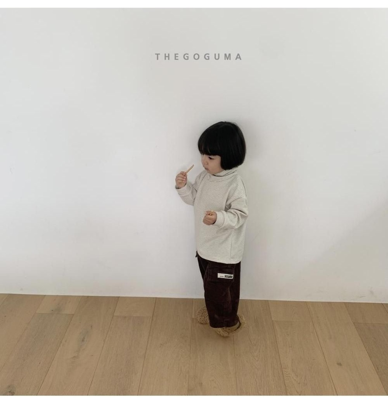 ザゴグマ / THE GOGUMA / マルチボーダーハイネックT / 韓国子供服 / キッズ / 26winter〖取寄〗*XS~XL*