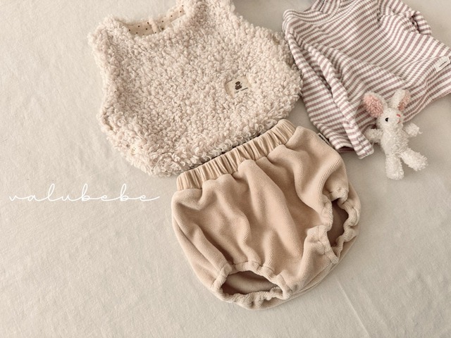 【予約】Soft Velour Bloomer (Bebe)