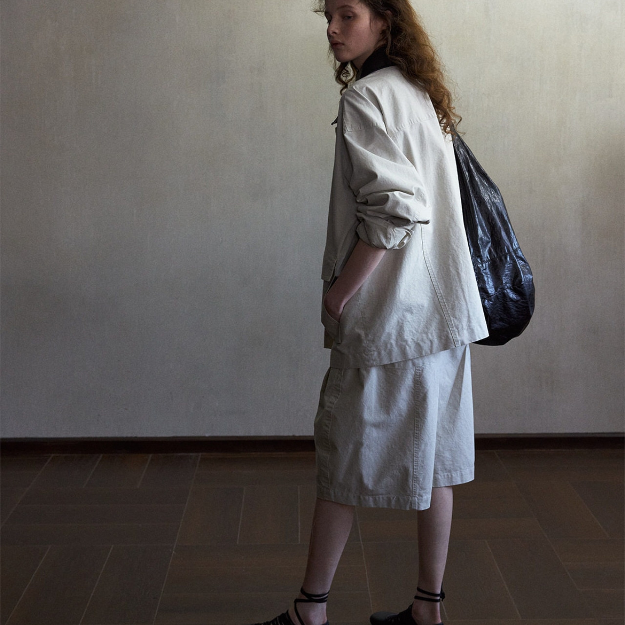 Shirt Collar Jacket T4346