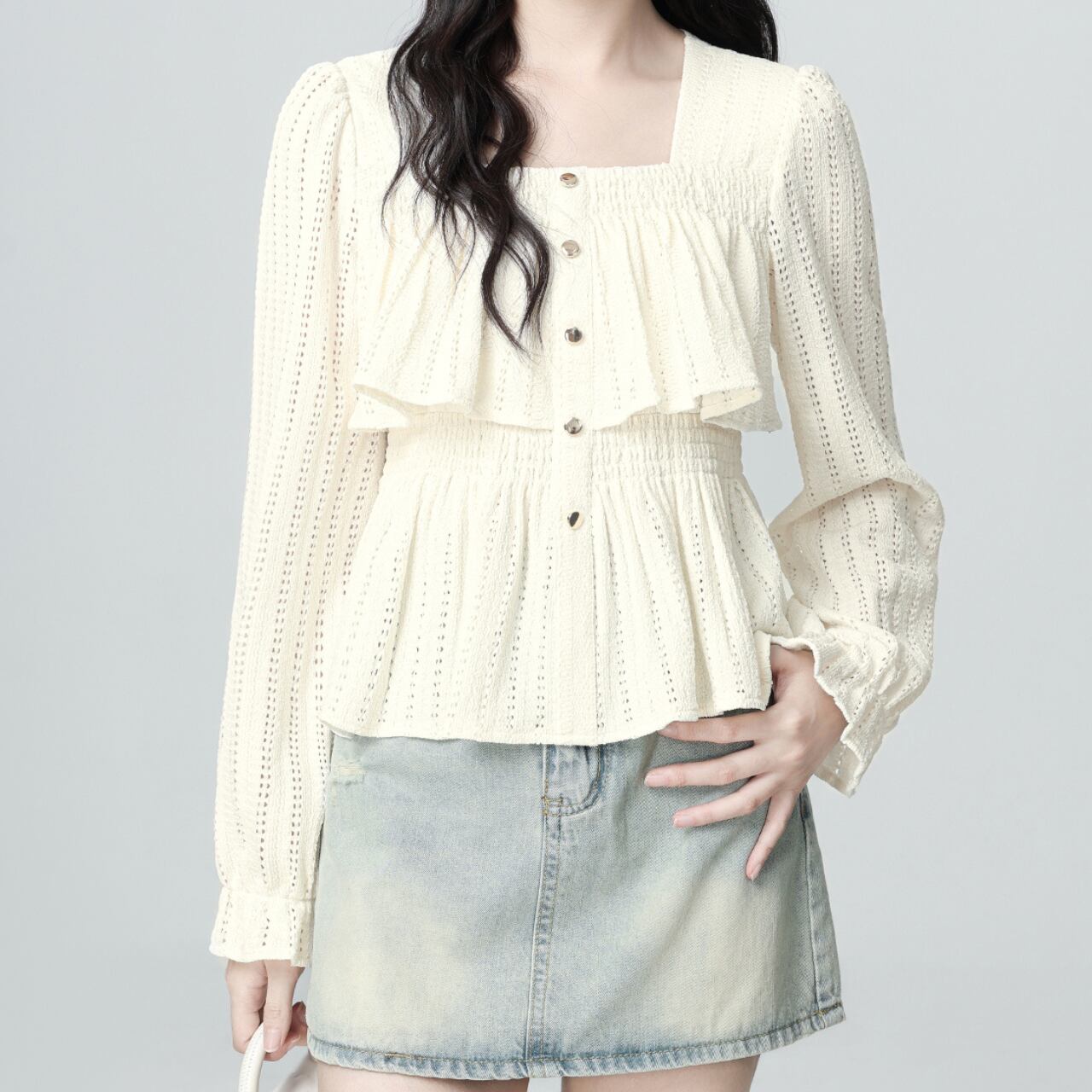 Frill Charm Blouse R0178