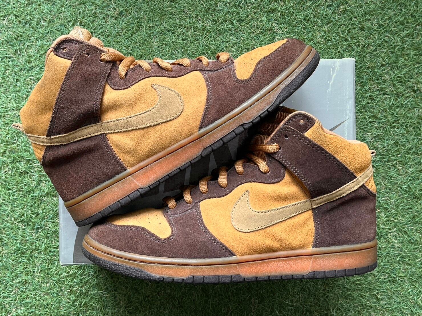 NIKE SB DUNK HIGH PRO SB MAPLE HAY-BAROQUE BROWN 305050-222 28.5cm 