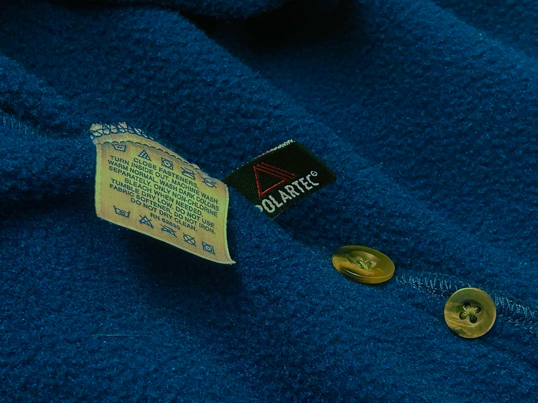 90s LANDS END ランズエンド フリースシャツ ブルー【L 90s LANDS END ランズエンド フリースシャツ ブルー【L