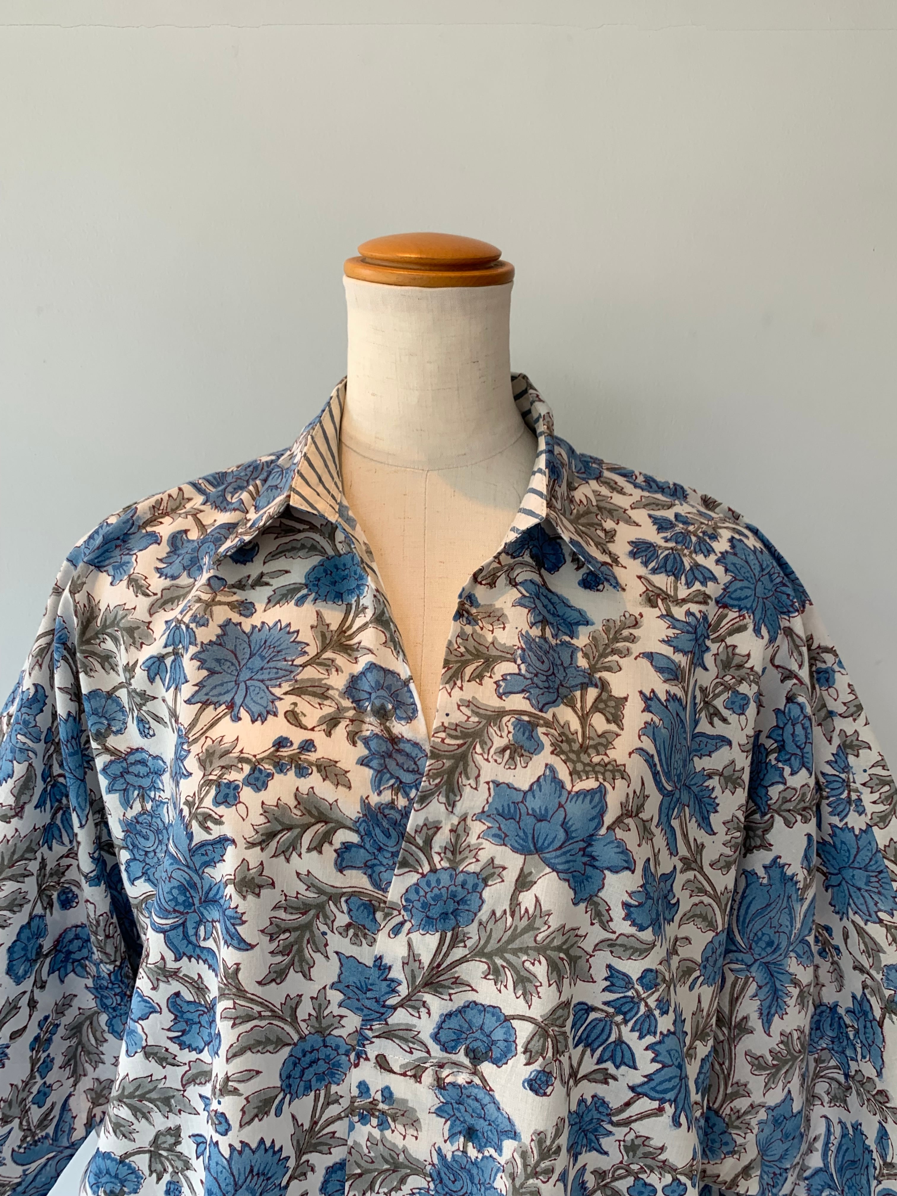 【新作】涼しい ブラウス 可愛い 夏ファッション インド綿