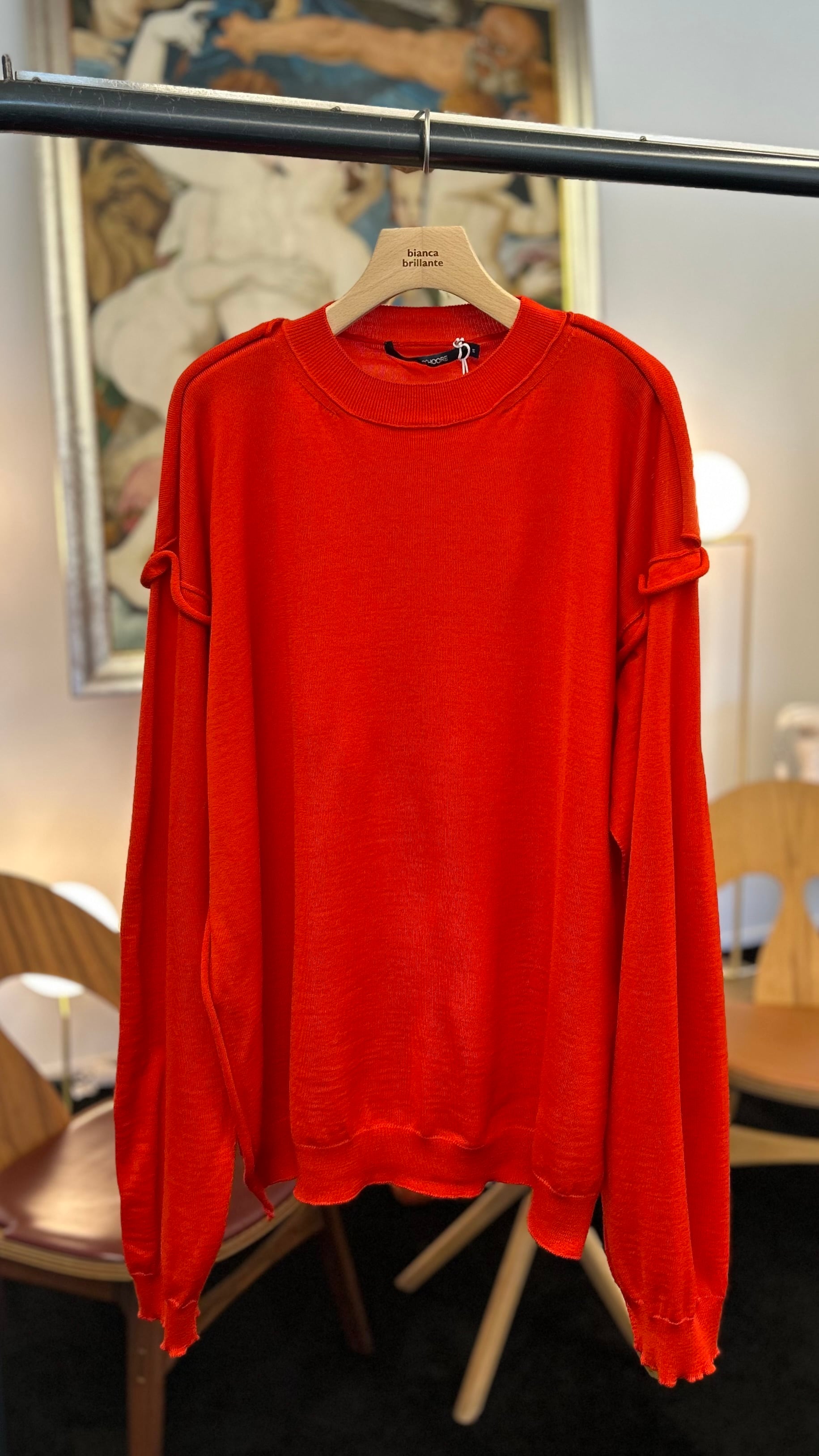 SOFIE D'HOORE -MYRON- pullover c-neck long sleeves :SCARLET,