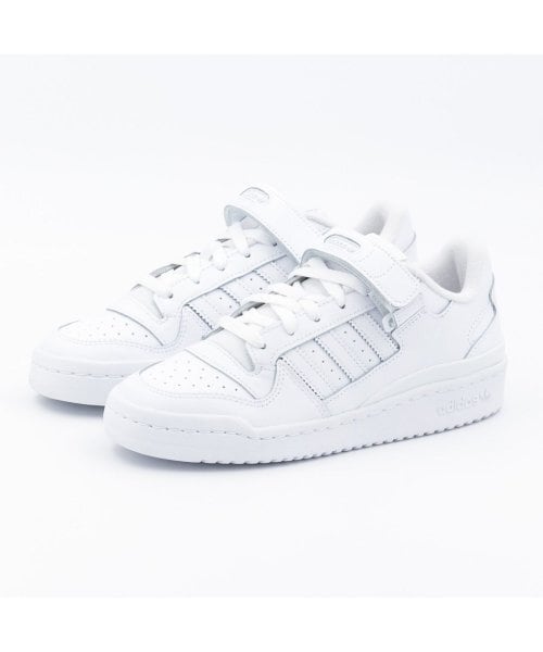 コーティング済み adidas フォーラム ロー/ホワイト 汚れない白スニーカー専門店