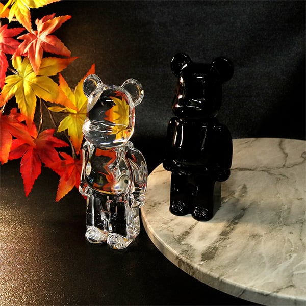 Baccarat スキーイングベア　置物 New BACCARAT バカラ ベアブリック BE@RBRICK リフレクションズ クリア
